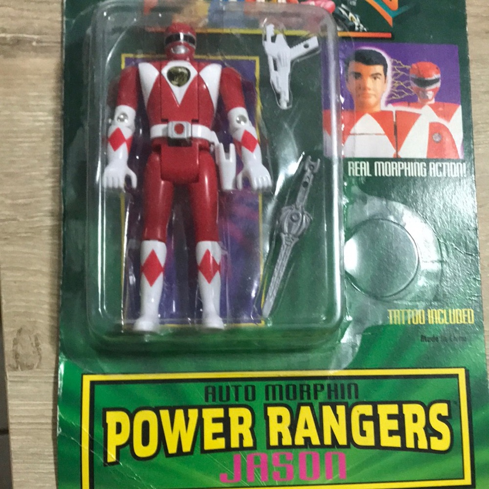 VTG 1994 Auto Morphin Power Rangers Jason Red Ranger Action Figure - Picture 3 of 4